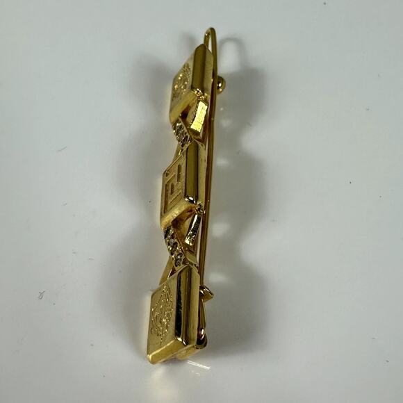 Rare Gianni Versace Medusa Rhinestone Hair Barrette Pin main image 4